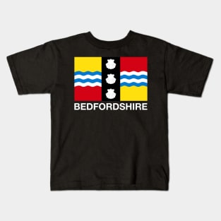 Bedfordshire County Flag, England. Kids T-Shirt